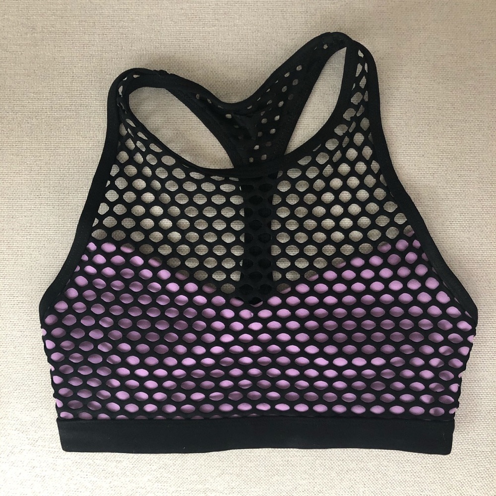 Lorna Jane Mesh high neck sports bra